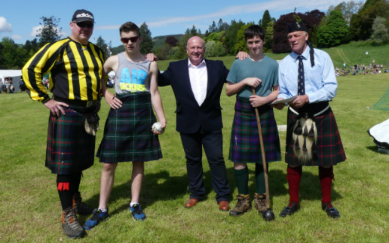 Thorntons provides vital backing for Perthshire Highland Games