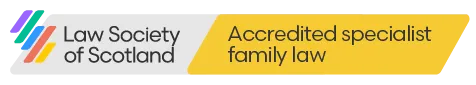 Accredited by the Law Society of Scotland as a specialist in Family Law.
